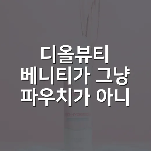디올뷰티 베니티가 그냥 파우치가 아니었던 진짜 이야기 - 요약