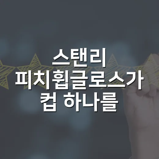 스탠리 피치휩글로스가 컵 하나를 여름 기분으로 팔아낸 이야기 - 요약