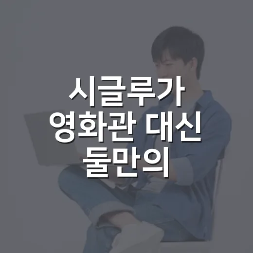 시글루가 영화관 대신 ‘둘만의 상영실’을 팔아봤더니 - 요약