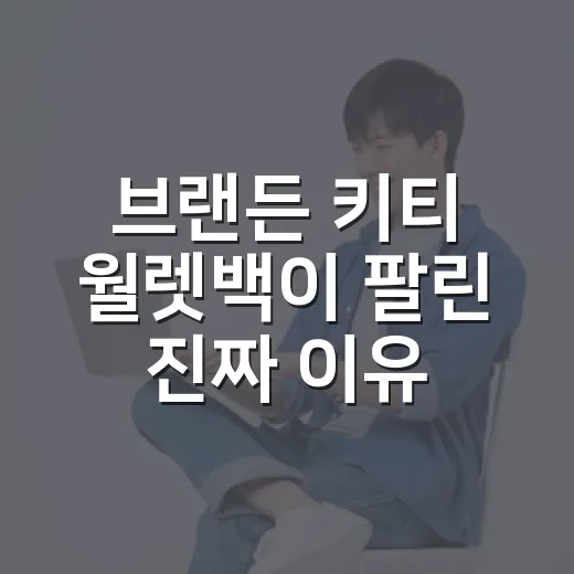 브랜든 키티 월렛백이 팔린 진짜 이유를 매대 앞에서 봤다 - 요약