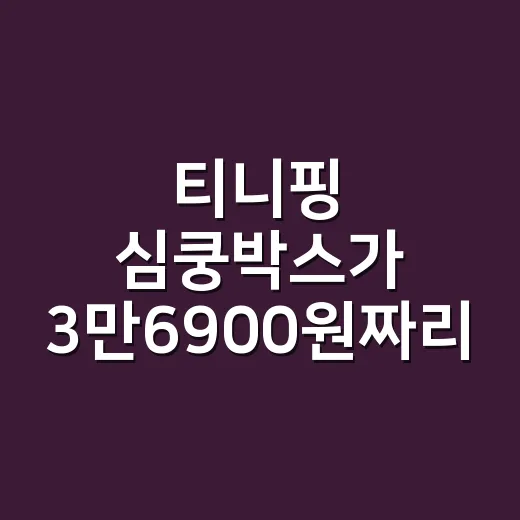 티니핑 심쿵박스가 3만6900원짜리 장난감 이상으로 보였던 이유 - 요약