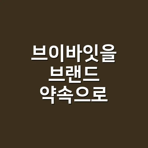 브이바잇을 브랜드 약속으로 읽어봤더니, 작은 실리콘이 판을 키운 이야기 - 요약