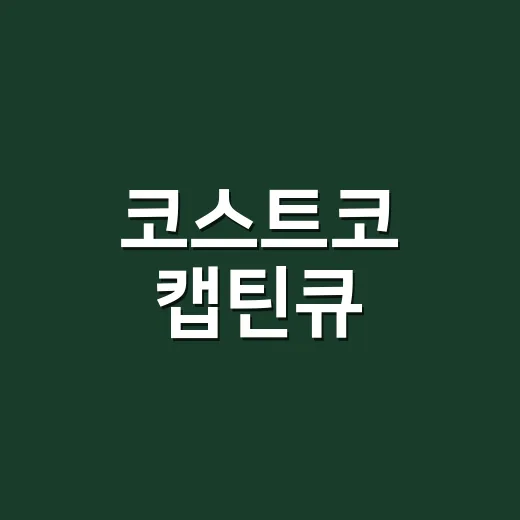 코스트코 캡틴큐, 그 매력의 비밀을 파헤치다 - 요약