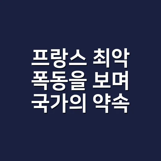 프랑스 최악 폭동을 보며 국가의 약속을 다시 생각했다 - 요약