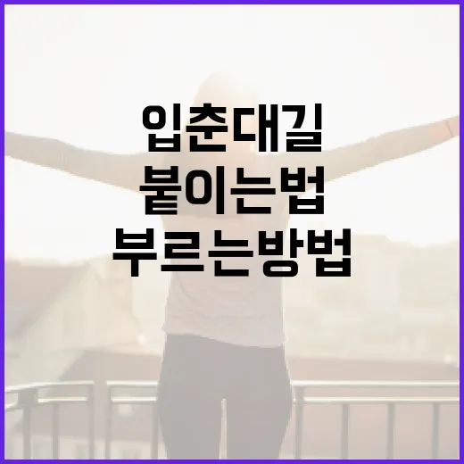 입춘대길 붙이는 법: 아파트에서 운을 부르는 방법 - 요약