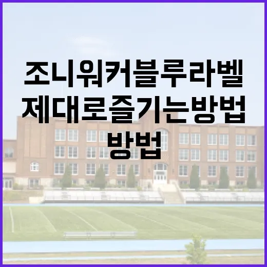 조니워커 블루라벨을 제대로 즐기는 방법 - 요약