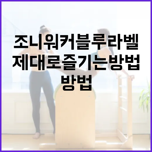 조니워커 블루라벨 제대로 즐기는 방법 - 요약