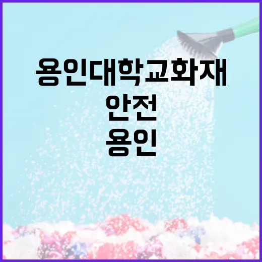 용인대학교 화재 안전을 위한 준비 방법 - 요약