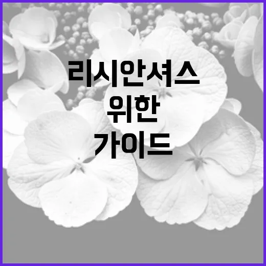 리시안셔스를 키우는 방법: 아름다운 꽃을 위한 가이드 - 요약