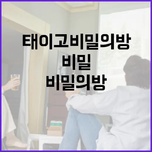 태이고 비밀의방을 발견하는 방법 - 요약