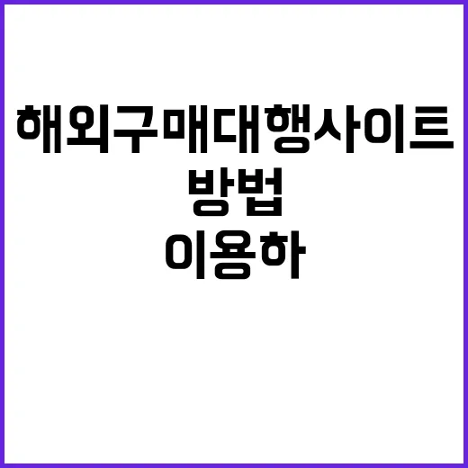 해외구매대행사이트를 효과적으로 이용하는 방법