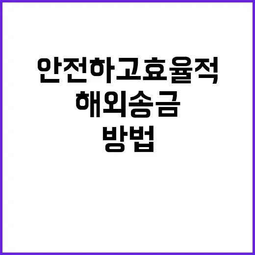 안전하고 효율적으로 해외송금하는 방법