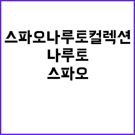 스파오 나루토 컬렉션으로 일상에 활력을! - 요약