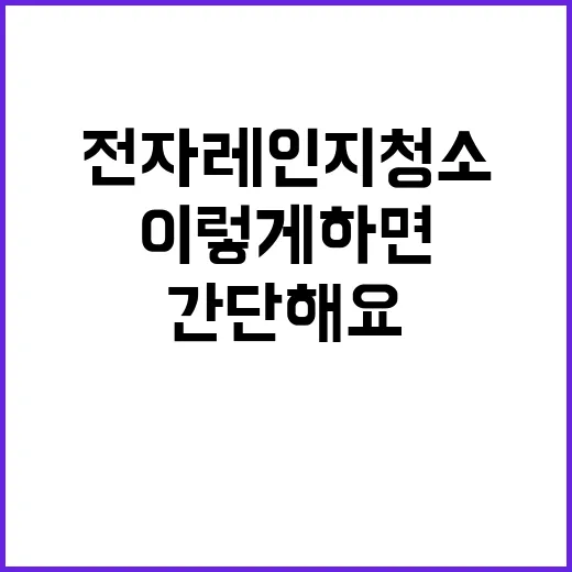 전자레인지 청소, 이렇게 하면 간단해요 - 요약