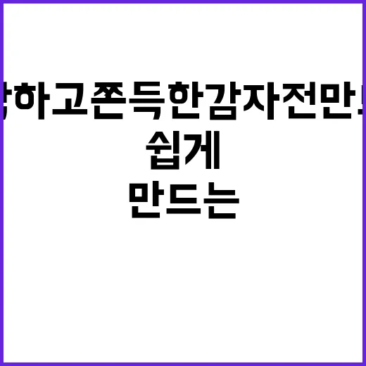 바삭하고 쫀득한 감자전 만드는 방법, 초보자도 쉽게! - 요약