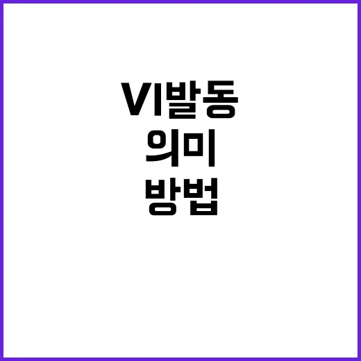 vi 발동의 의미와 활용 방법 이해하기 - 요약