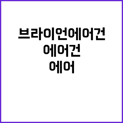 브라이언 에어건을 더 편리하게 이용하는 방법 - 요약