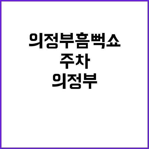의정부 흠뻑쇼 주차 덜 헤매는 방법, 차 가져갈 때는 이렇게 움직이세요 - 요약