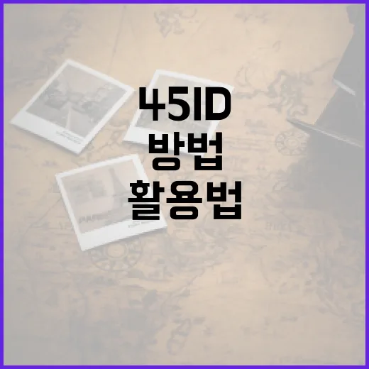 45id 처음 쓰는 분들을 위한 확인 방법과 생활정보 블로그 활용법 - 요약