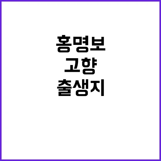 홍명보 고향 헷갈릴 때 출생지와 성장 이력 확인하는 방법 - 요약