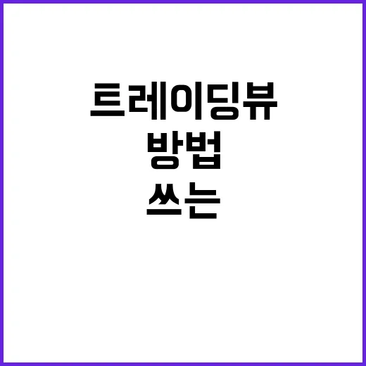 트레이딩뷰 처음 쓰는 방법, 차트부터 알림까지 실수 줄이는 설정법 - 요약