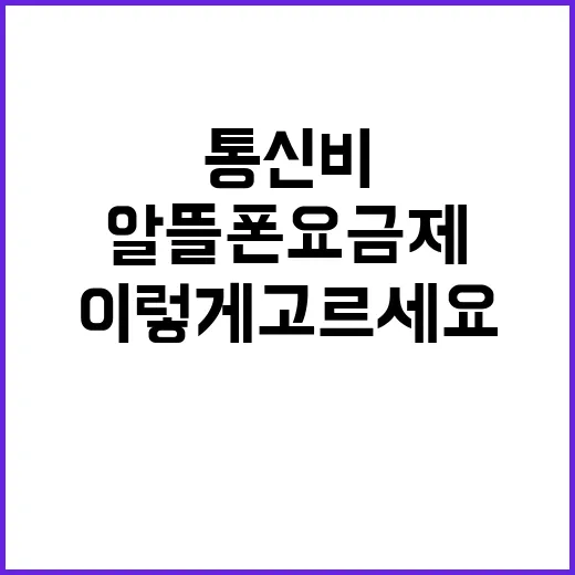 알뜰폰요금제 갈아타는 방법, 통신비 줄이려면 이렇게 고르세요 - 요약