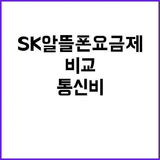 SK알뜰폰요금제 고르는 방법, 통신비 줄이려면 이렇게 비교하세요 - 요약
