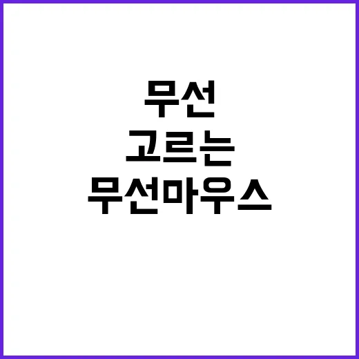 무선마우스 고르는 방법, 집에서 오래 쓰려면 이렇게 보면 됩니다 - 요약