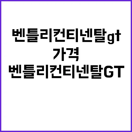 벤틀리컨티넨탈GT 구매 전 확인하는 방법, 가격보다 먼저 볼 것들 - 요약