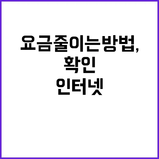 인터넷 요금 줄이는 방법, 집에서 먼저 확인할 것들 - 요약