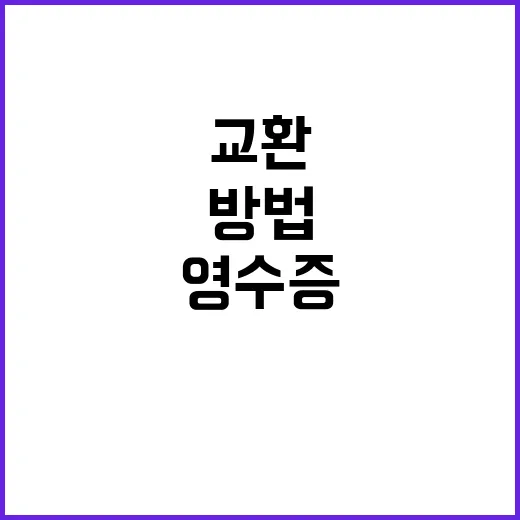 교환 잘 받는 방법, 영수증부터 포장까지 이렇게 챙기면 덜 번거로워요 - 요약