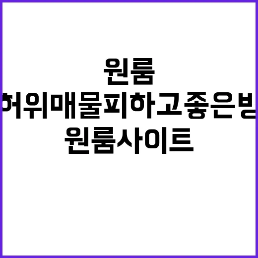 원룸사이트에서 허위매물 피하고 좋은 방 고르는 방법 - 요약
