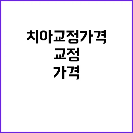 치아교정가격 아끼려면 이렇게 비교하는 방법 - 요약