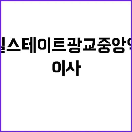 힐스테이트광교중앙역 생활권 확인하는 방법, 이사 전 체크할 것들 - 요약