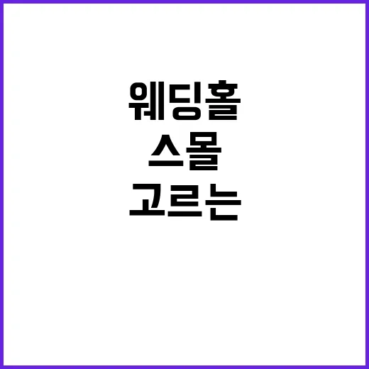 스몰웨딩홀 고르는 방법, 보증인원부터 계약서까지 이렇게 보면 덜 후회해요 - 요약