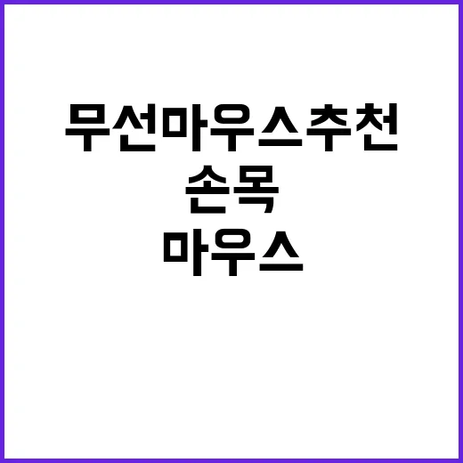 무선마우스추천 실패 줄이는 방법, 손목·소음·가격까지 보고 고르기 - 요약