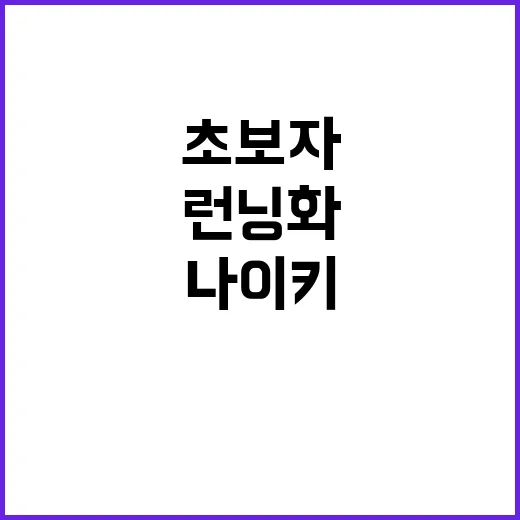나이키런닝화 초보자가 실패 없이 고르는 방법 - 요약