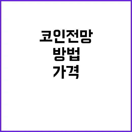 코인전망 직접 판단하는 방법: 가격보다 먼저 확인할 5가지 - 요약