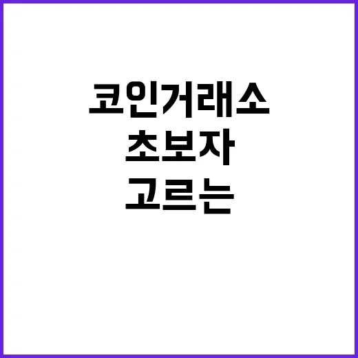 초보자를 위한 코인거래소 고르는 방법: 수수료보다 먼저 볼 것들 - 요약