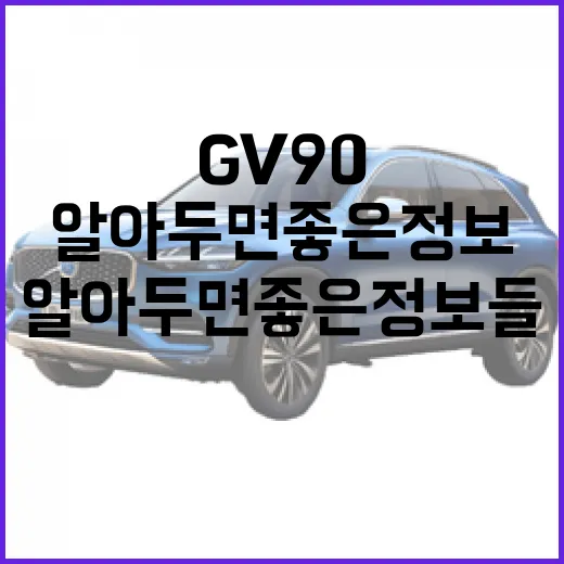 GV90 이해하기: 알아두면 좋은 정보들 - 요약