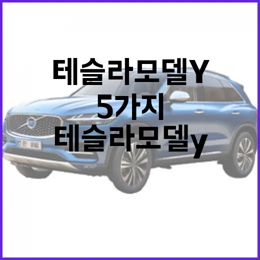 테슬라 모델Y를 알아가는 5가지 방법 - 요약