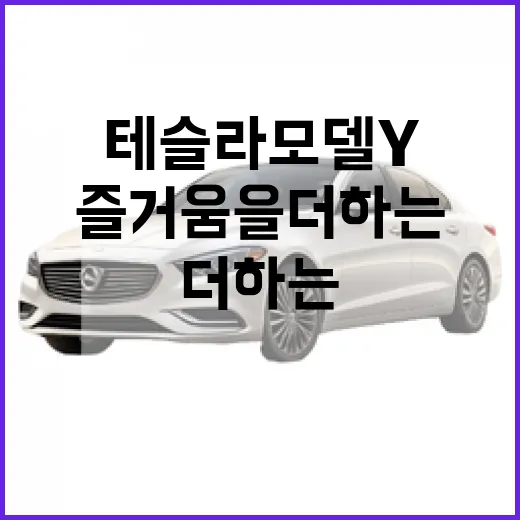 테슬라 모델Y: 일상 속 즐거움을 더하는 방법 - 요약