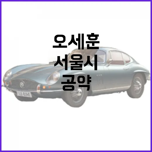 오세훈 공약, 서울시의 미래를 어떻게 바꿀까? - 요약