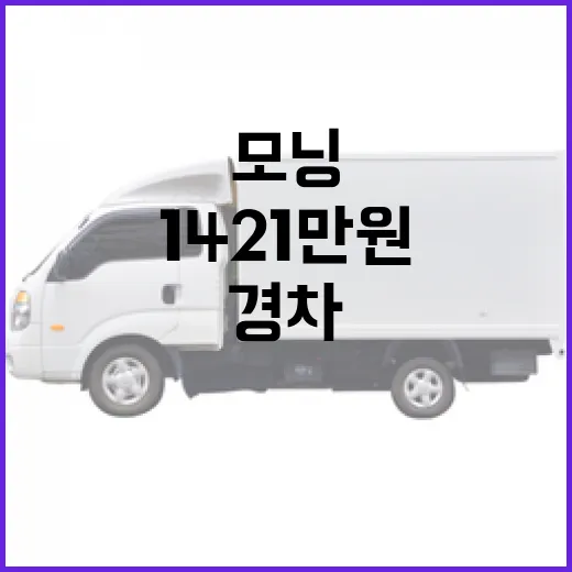 모닝의 가격이 1421만 원이라고? 경차의 매력과 반전 - 요약