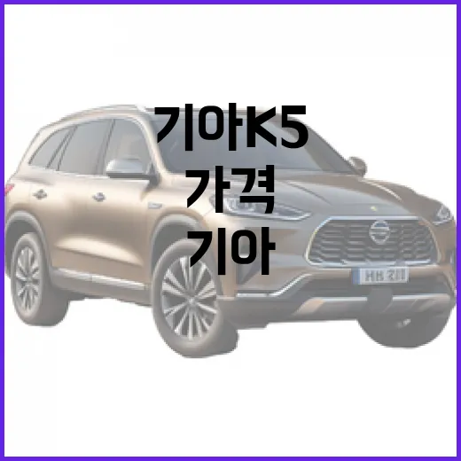 2026년 기아 K5 가격, 무엇이 달라졌을까? - 요약