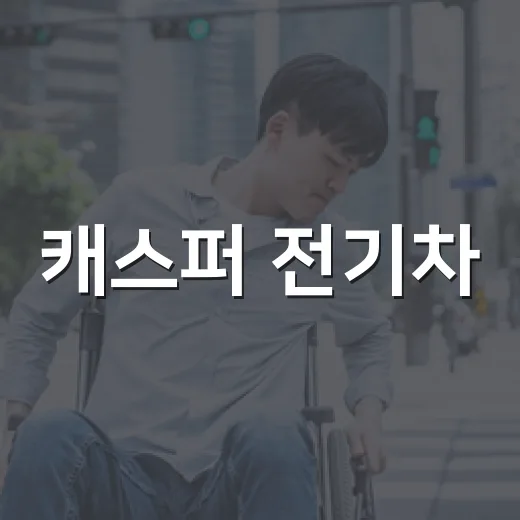 캐스퍼 전기차, 초보자를 위한 선택 방법 - 요약