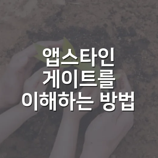 앱스타인 게이트를 이해하는 방법 - 요약