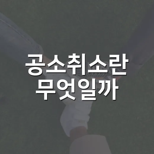 공소취소란 무엇일까? 쉽고 간단하게 알아보는 방법 - 요약