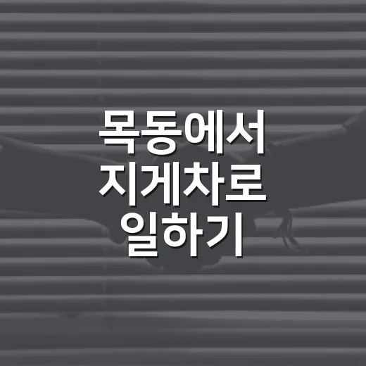 목동에서 지게차로 일하기: 준비부터 운영까지 - 요약