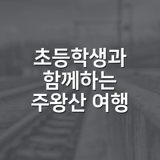 초등학생과 함께하는 주왕산 여행 꿀팁 - 요약